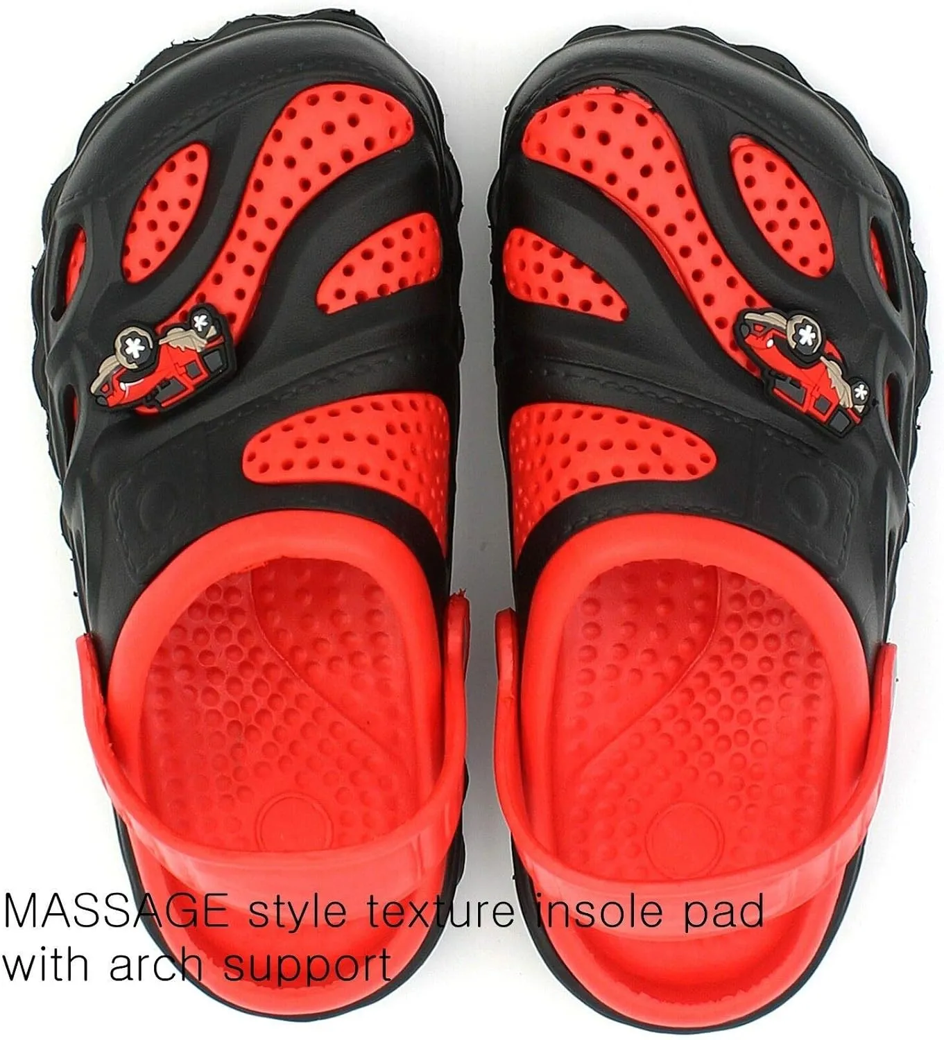 Garden Clogs Shoes for Boys Kids Toddler Slip-On Casual Two-Tone Slipper Sandals