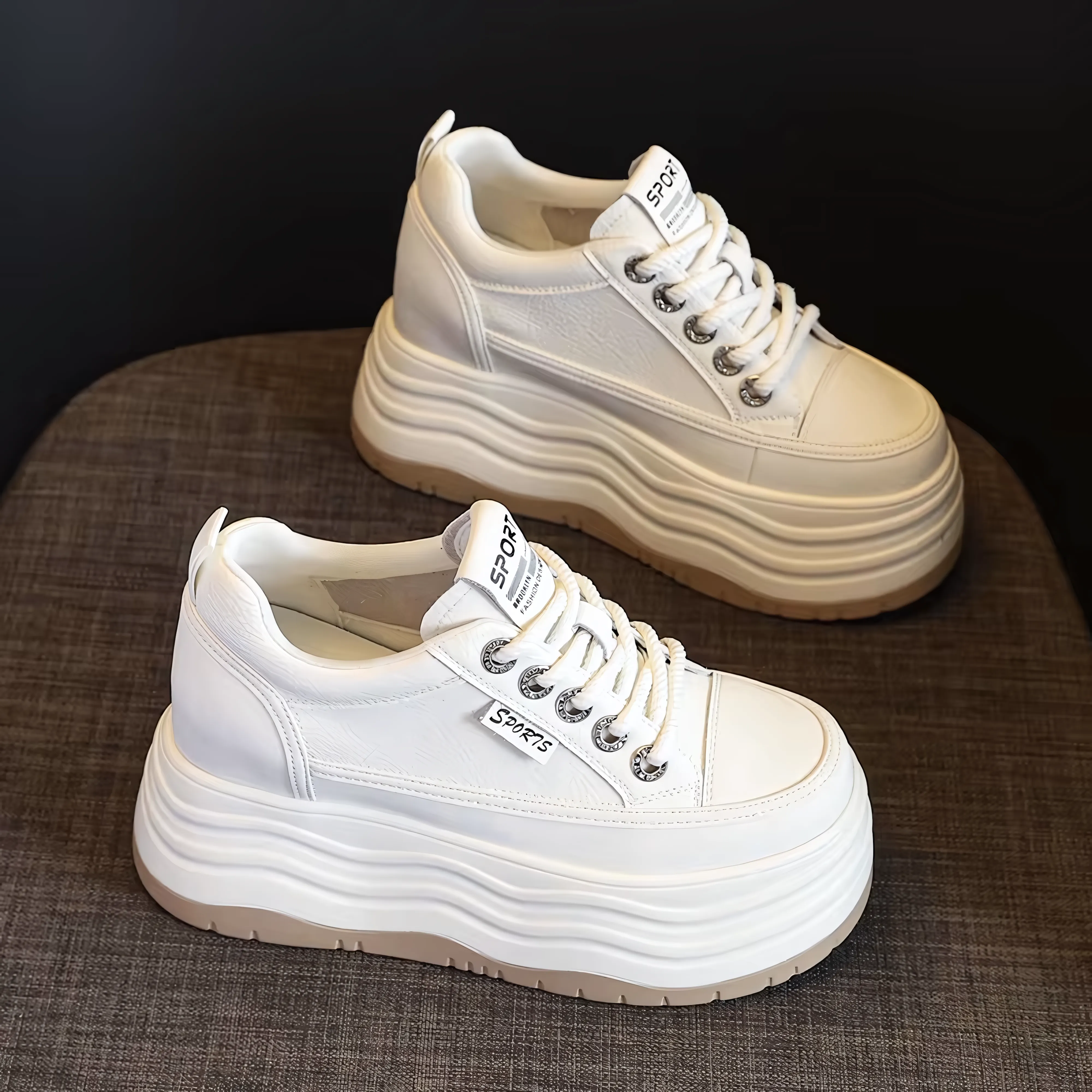 Genuine leather High Quality Chunky Sneaker