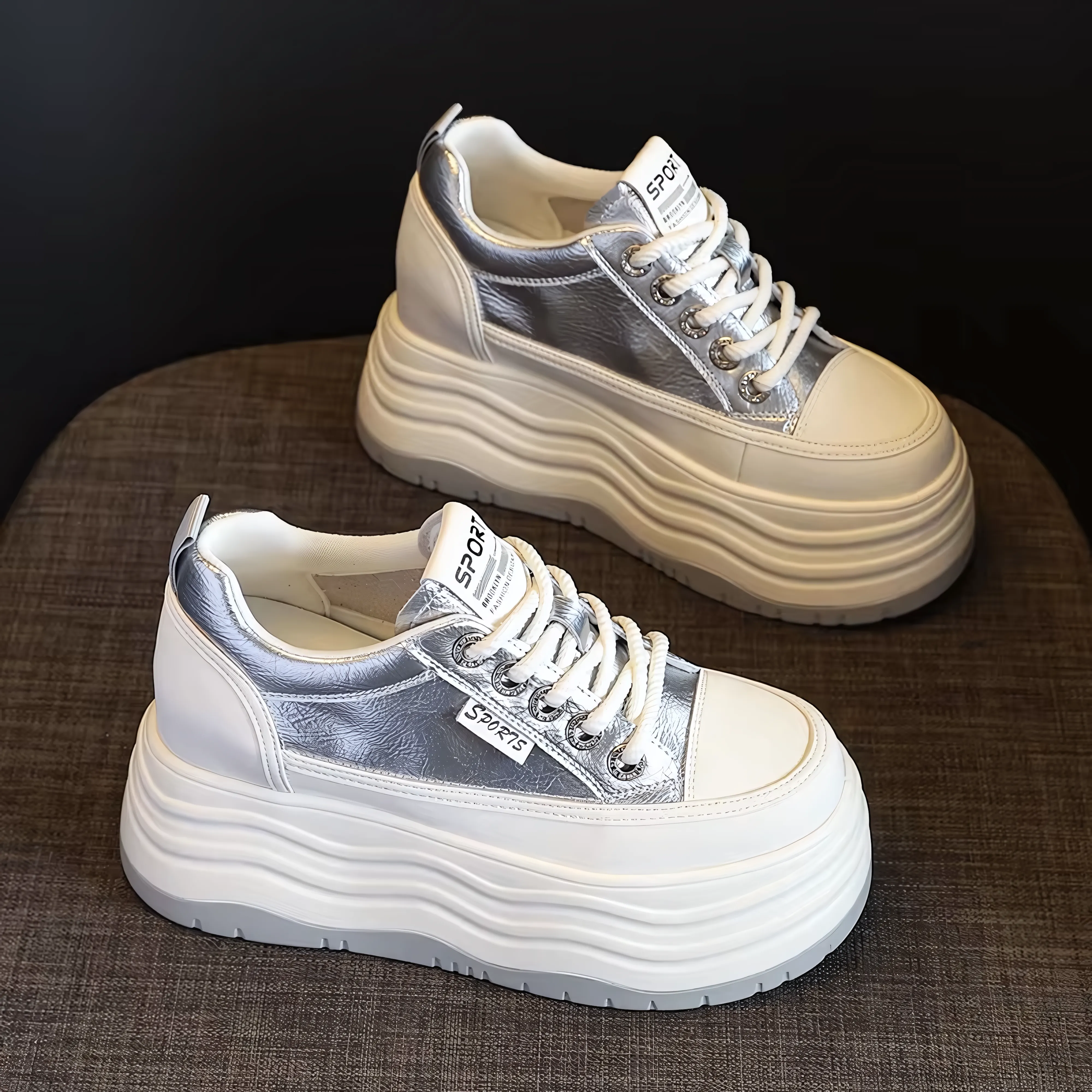 Genuine leather High Quality Chunky Sneaker