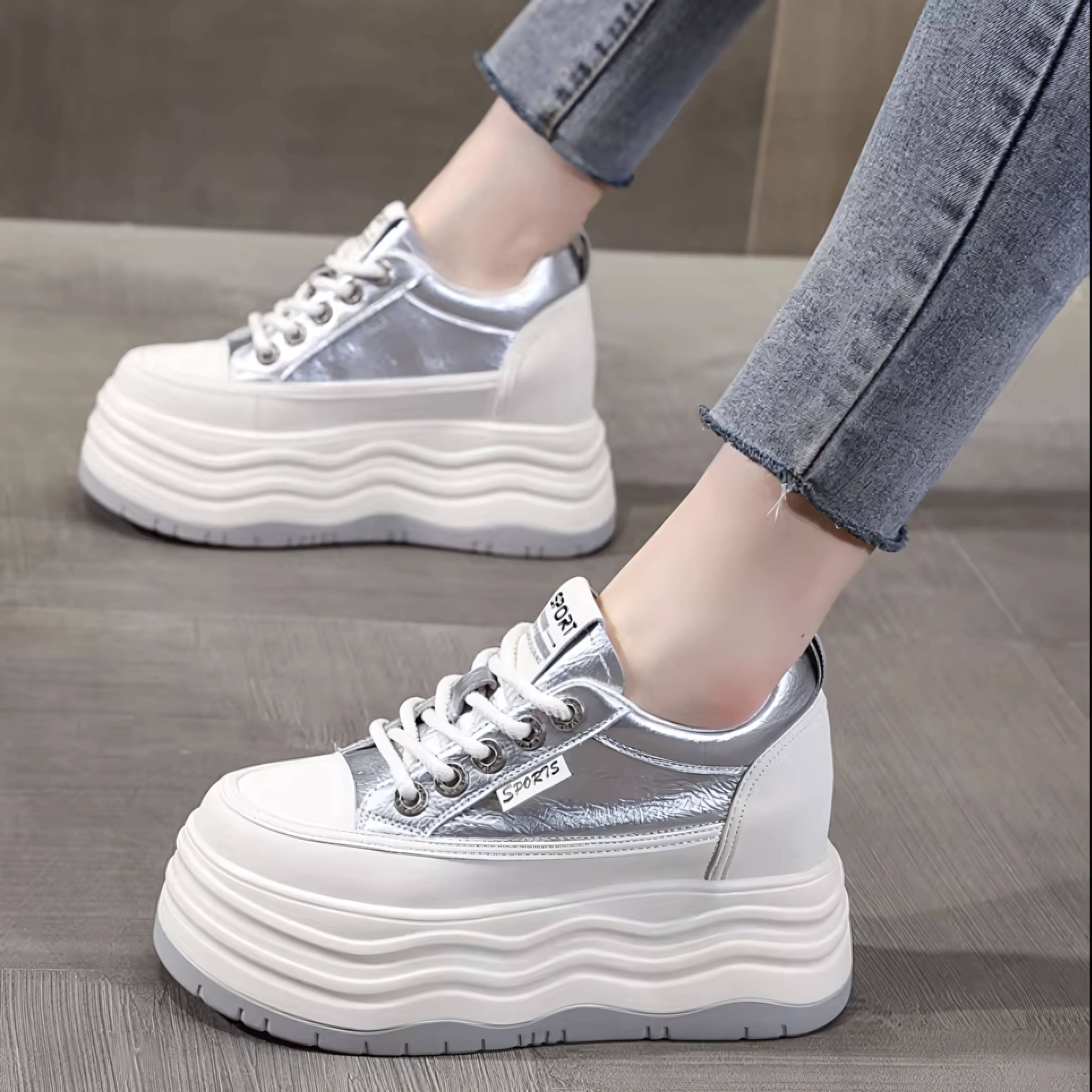 Genuine leather High Quality Chunky Sneaker