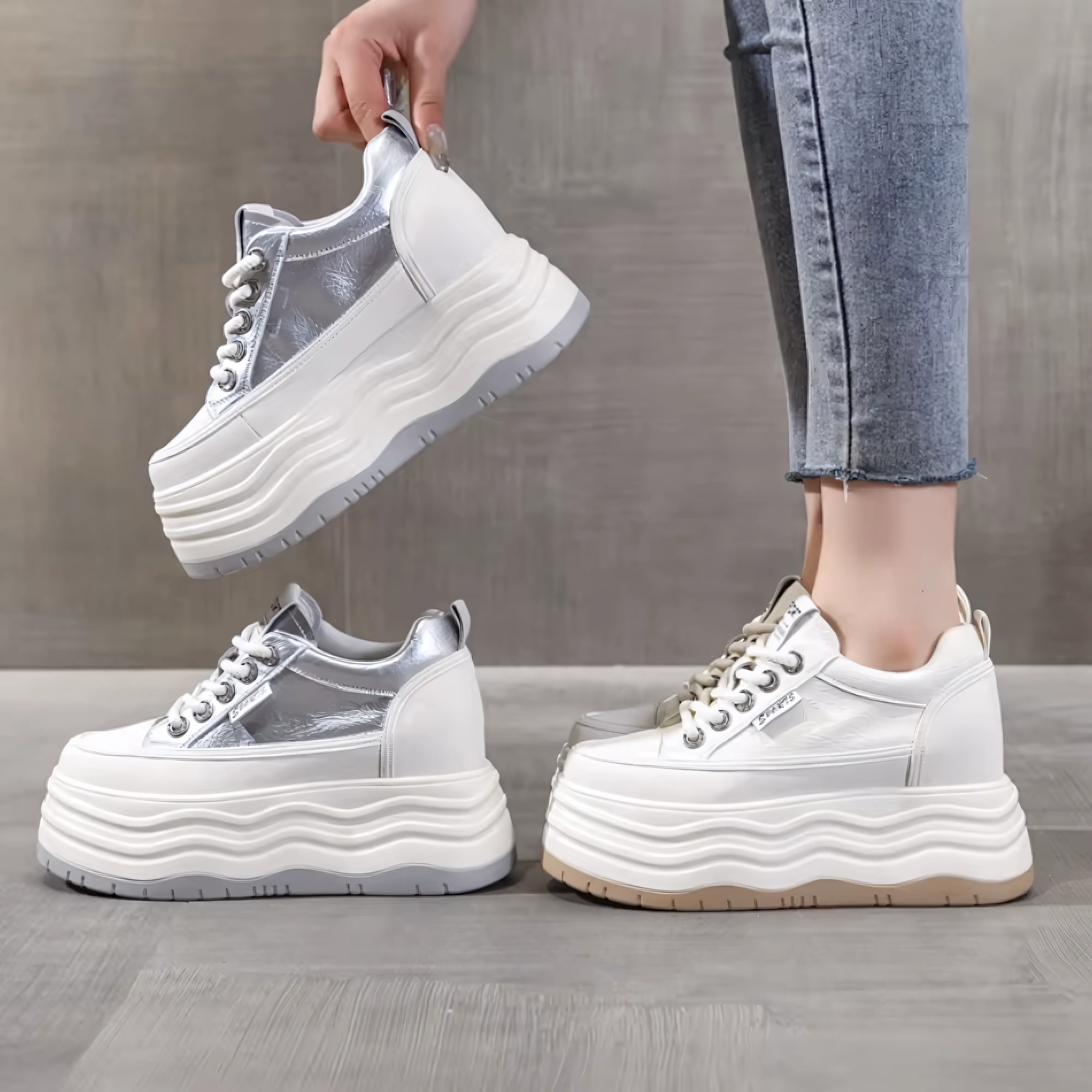 Genuine leather High Quality Chunky Sneaker