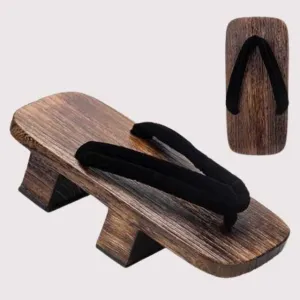 Geta Sandals - Black Brown