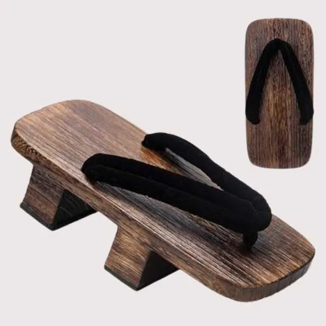 Geta Sandals - Black Brown