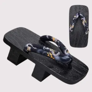 Geta Sandals - Navy Print
