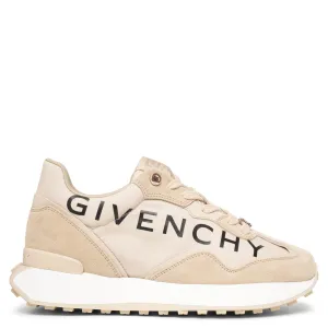 Giv runner beige logo sneakers