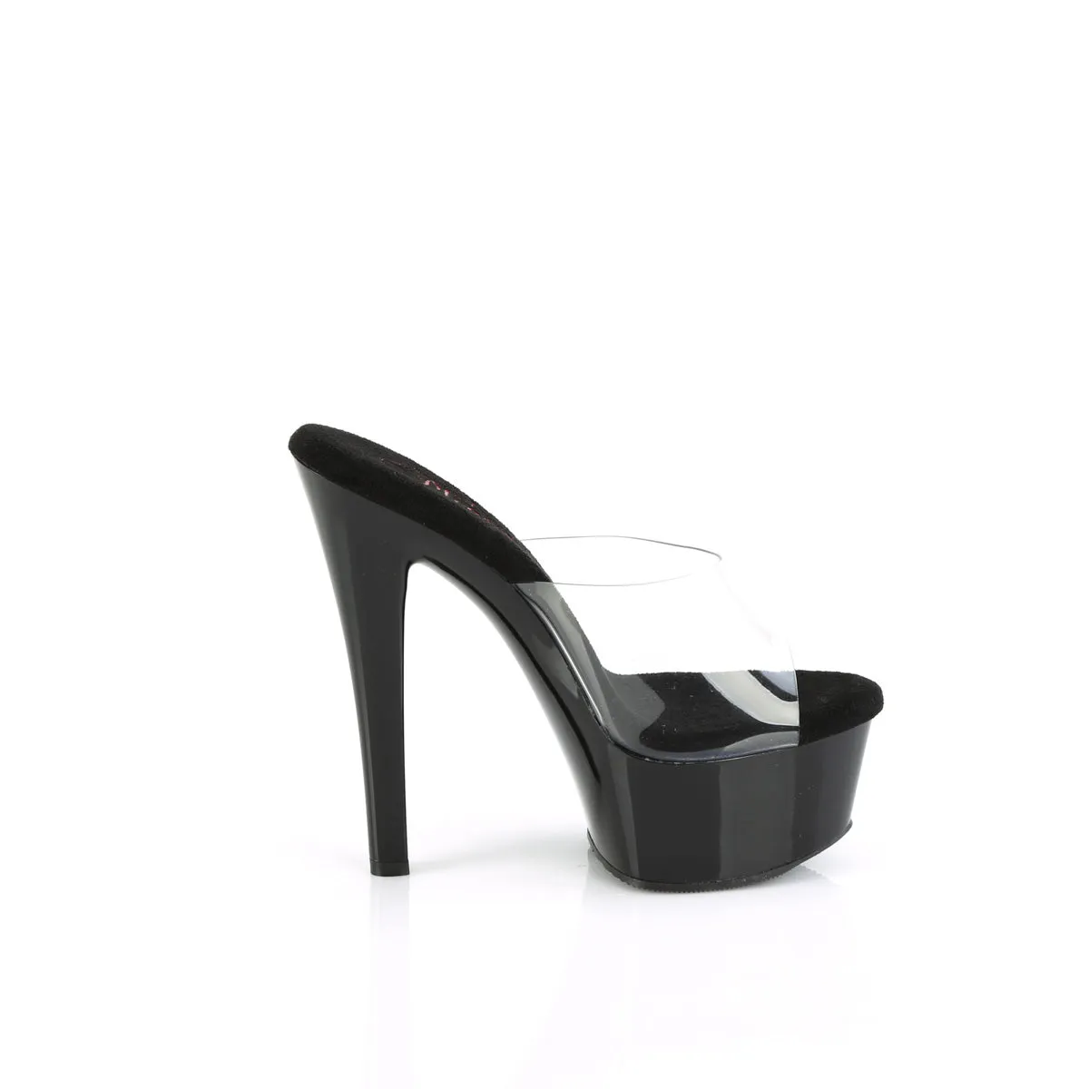 GLEAM-601 Pleaser Clear/Black Sexy Platform Shoes (Pole Dancing Heels)