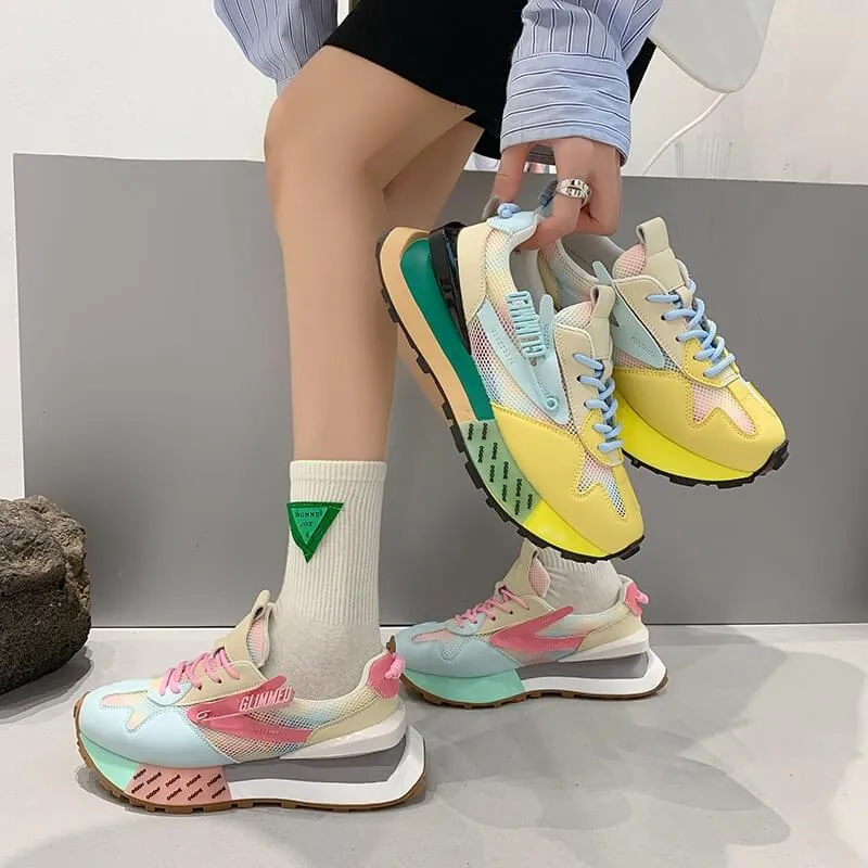 Glimmed women sneakers best chunky shoes for women 2022