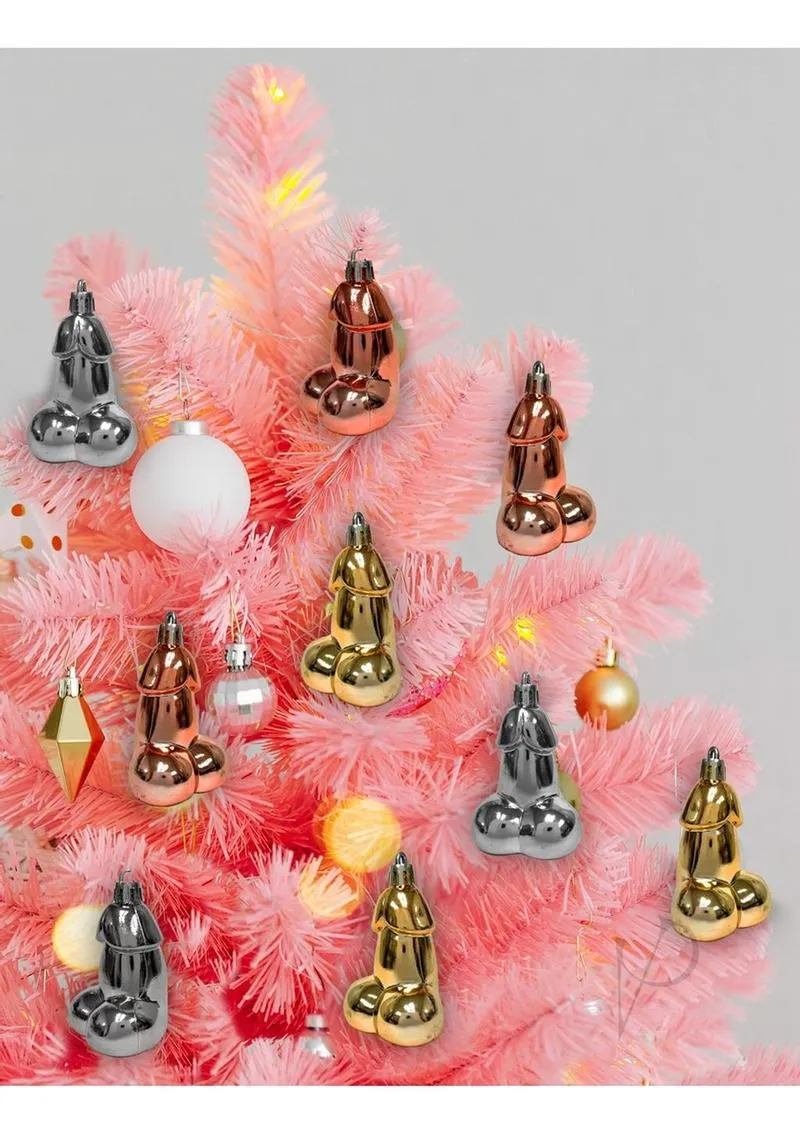 Glitterati Penis Ornaments 8 Pack