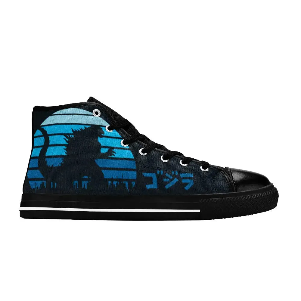 Godzilla King of the Monsters Kaiju Sunset Shoes High Top Sneakers for Kids and Adults