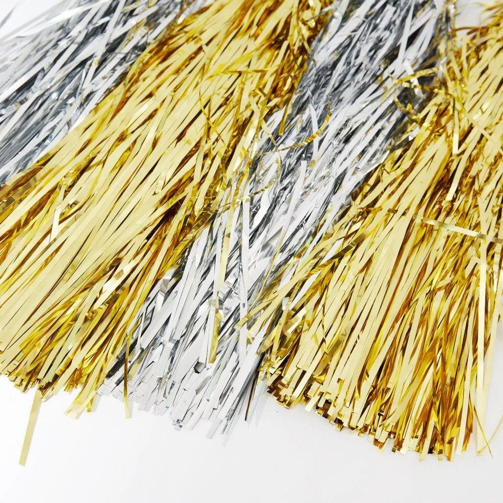 Gold & Silver Tassel Garland, Add Some Sparkle To Your Next Party with this 10  Foot Garland with 12 Tassel Pennants by Meri Meri