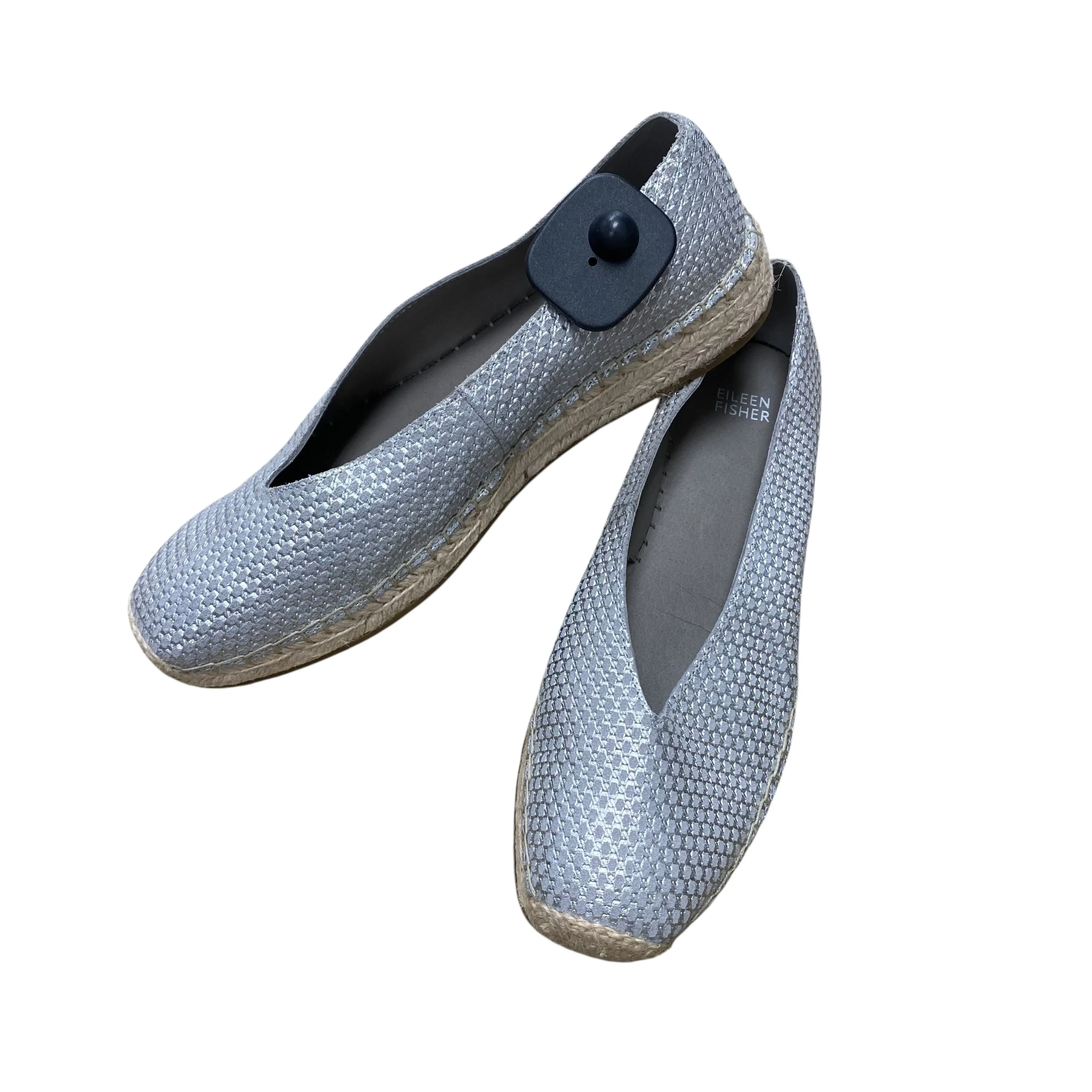 Shoes Designer By Eileen Fisher In Silver & Tan, Size:9 Sky Blue Office Cool