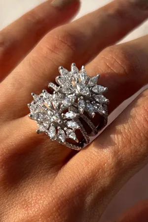 Gold Zirconia Glitzern Ring