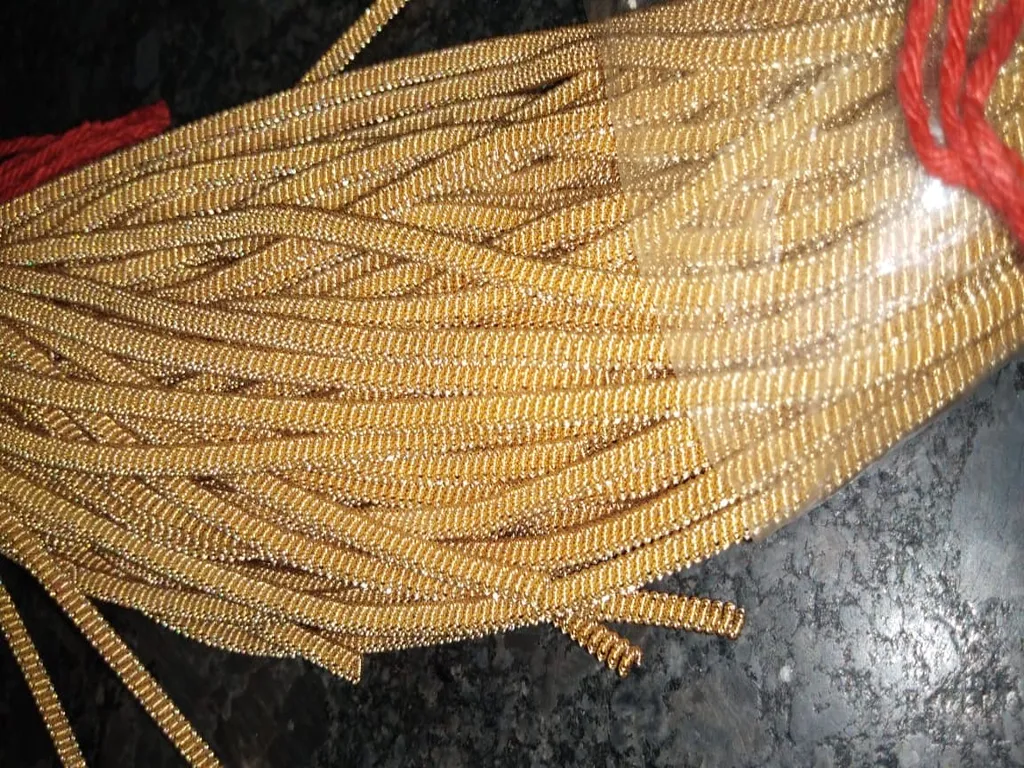 Golden Double Twisted Dabka / French Wire