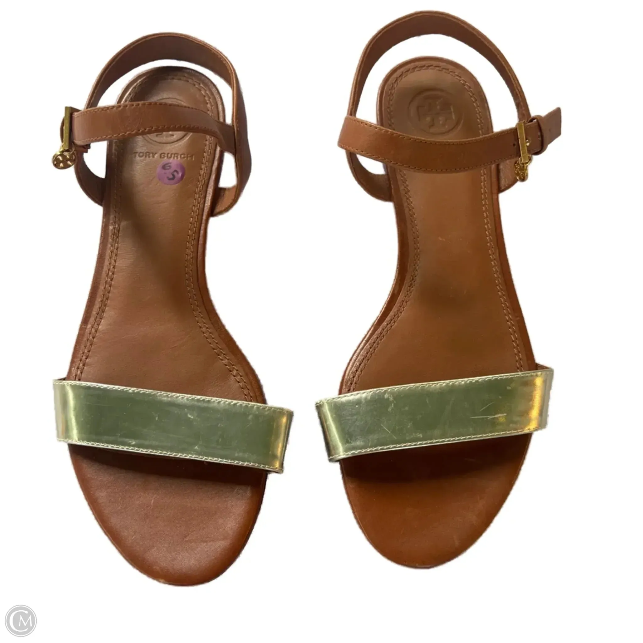 Royal Mood waterproof Sandals Designer By Tory Burch In Brown, Size: 6.5