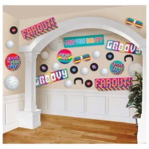 Good Vibes 70's Cardboard Cutouts Mega Value Pack 30pk