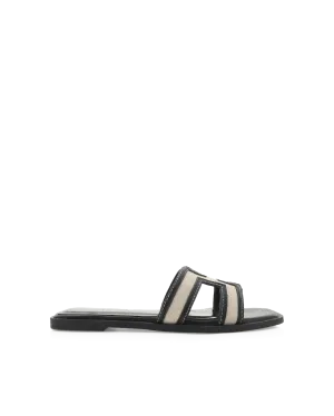 GORDY WIDE FIT - WHEAT LINEN-BLACK Style Seek