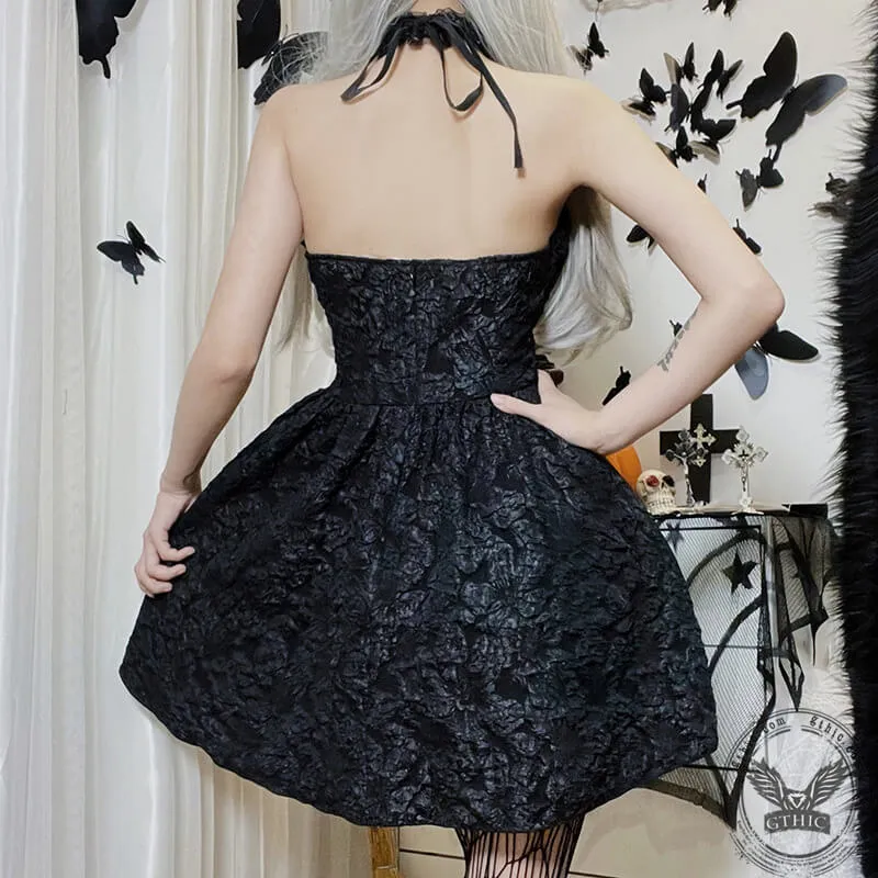 Gothic Lace Halter Lolita Dress