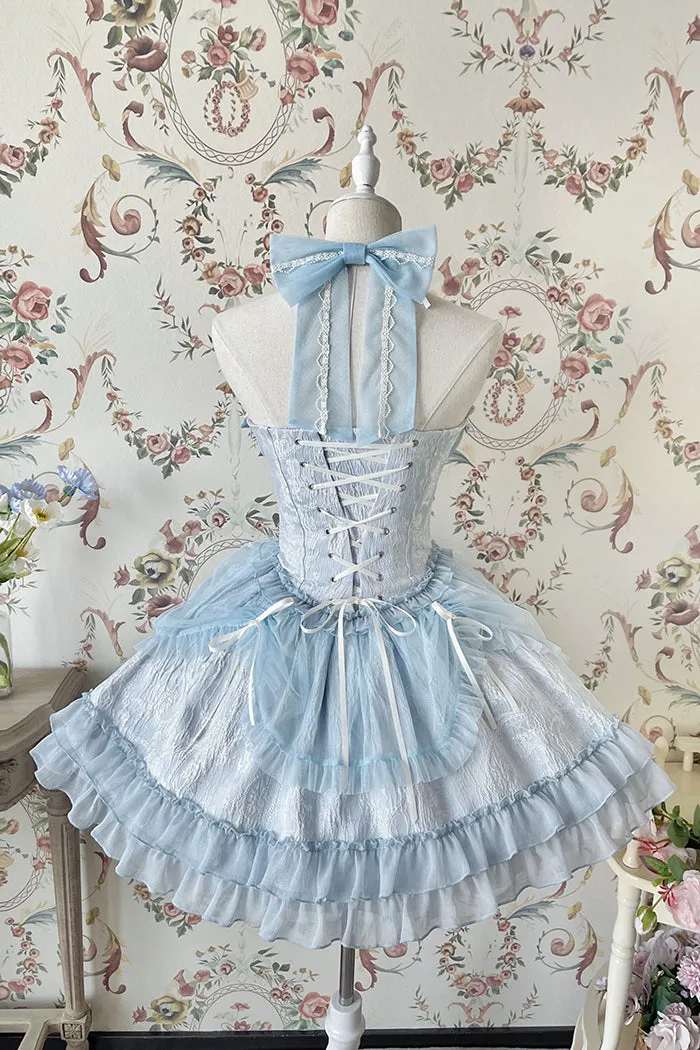 Gothic Lolita Dress Cross-Hime Halterneck Lolita Jumper Dress