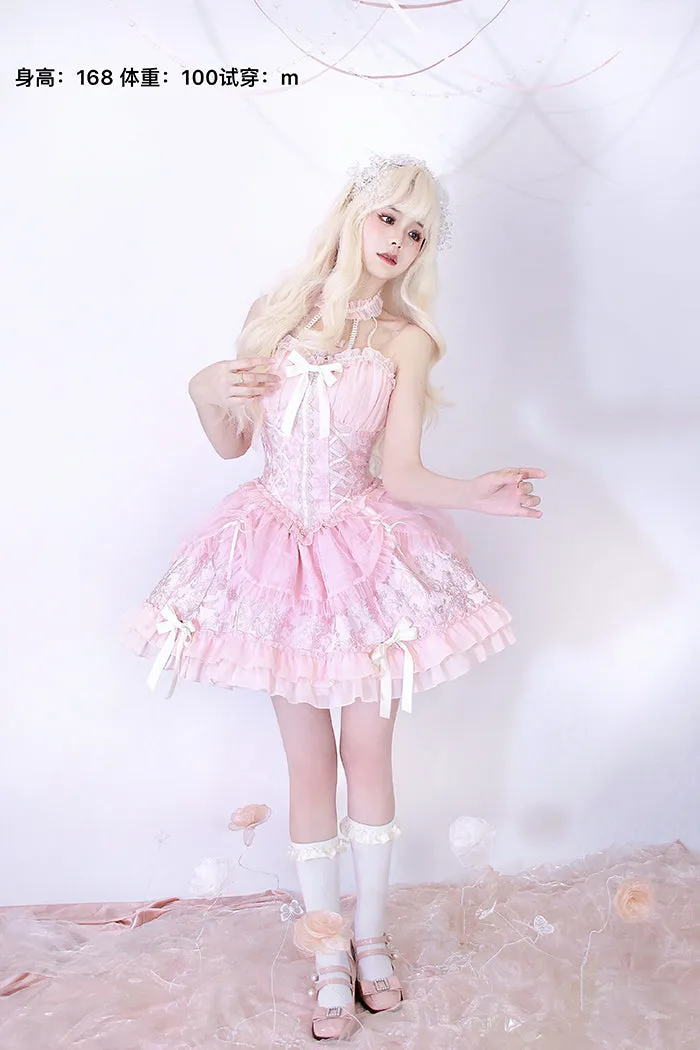 Gothic Lolita Dress Cross-Hime Halterneck Lolita Jumper Dress