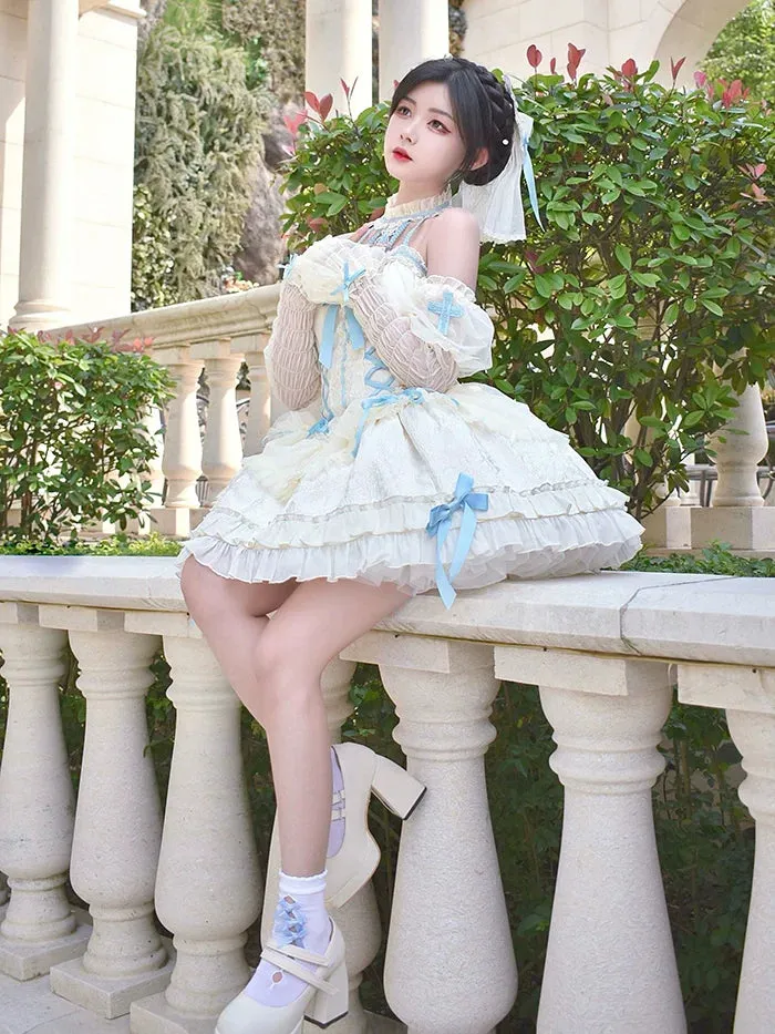 Gothic Lolita Dress Cross-Hime Halterneck Lolita Jumper Dress