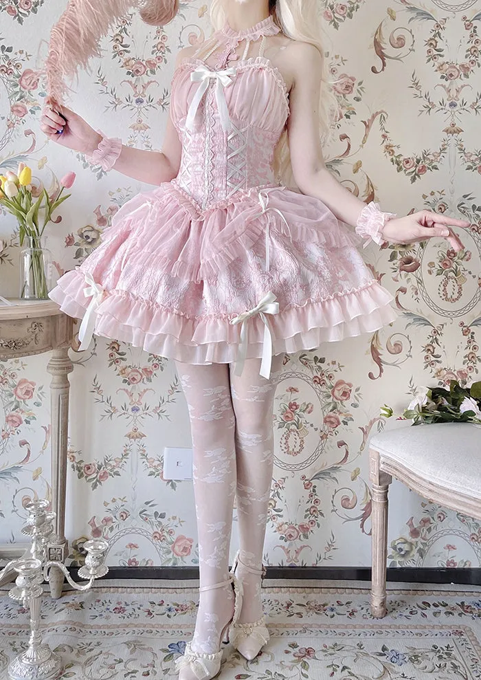 Gothic Lolita Dress Cross-Hime Halterneck Lolita Jumper Dress