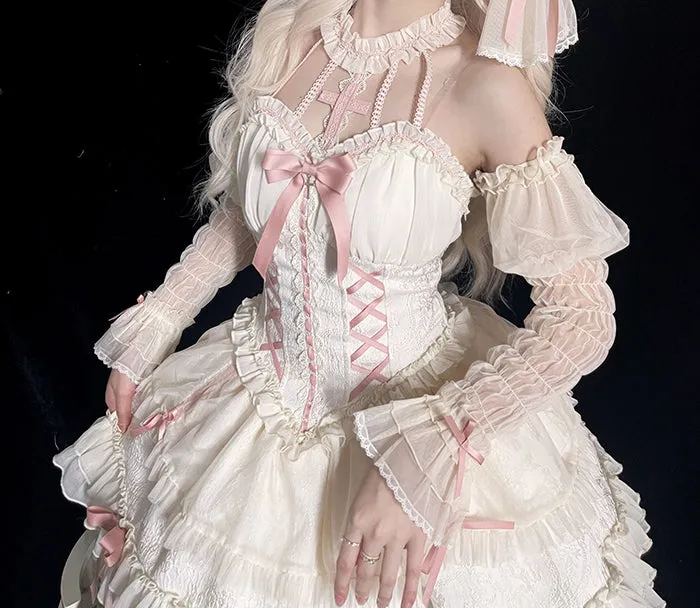 Gothic Lolita Dress Cross-Hime Halterneck Lolita Jumper Dress