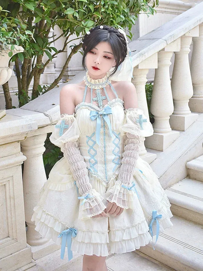 Gothic Lolita Dress Cross-Hime Halterneck Lolita Jumper Dress