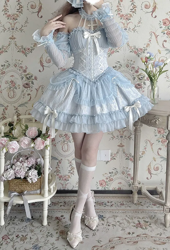 Gothic Lolita Dress Cross-Hime Halterneck Lolita Jumper Dress