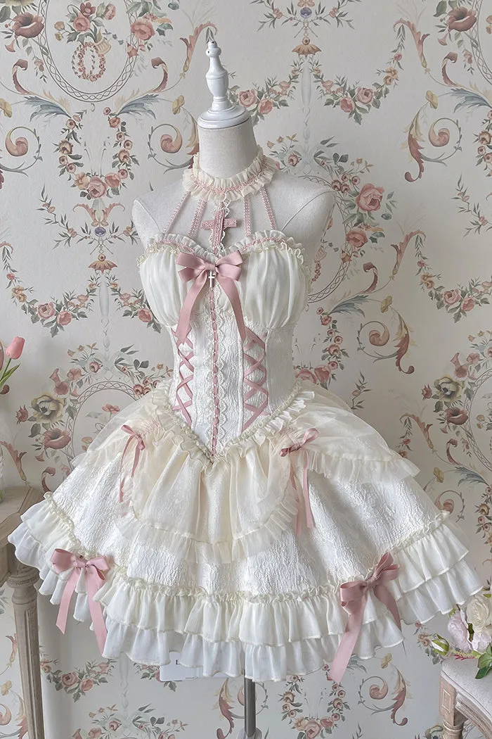 Gothic Lolita Dress Cross-Hime Halterneck Lolita Jumper Dress