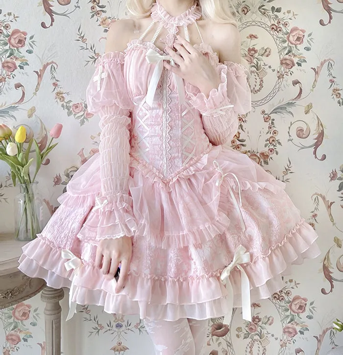 Gothic Lolita Dress Cross-Hime Halterneck Lolita Jumper Dress