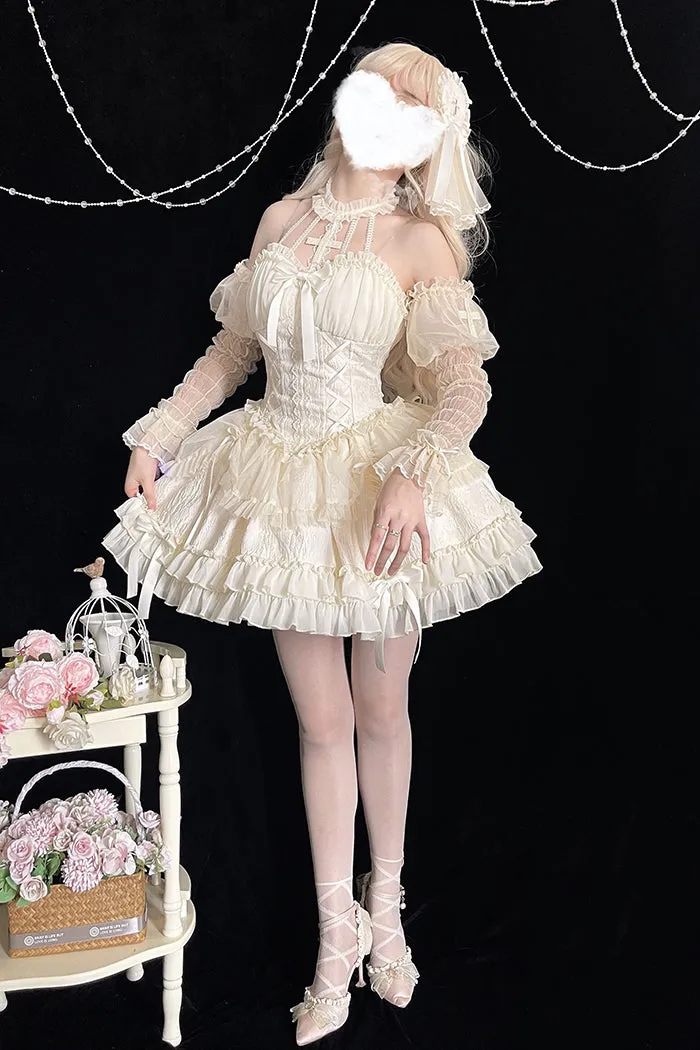 Gothic Lolita Dress Cross-Hime Halterneck Lolita Jumper Dress