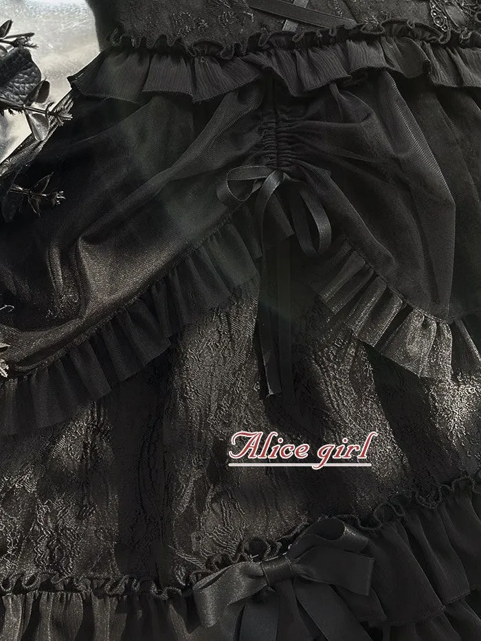 Gothic Lolita Dress Cross-Hime Halterneck Lolita Jumper Dress