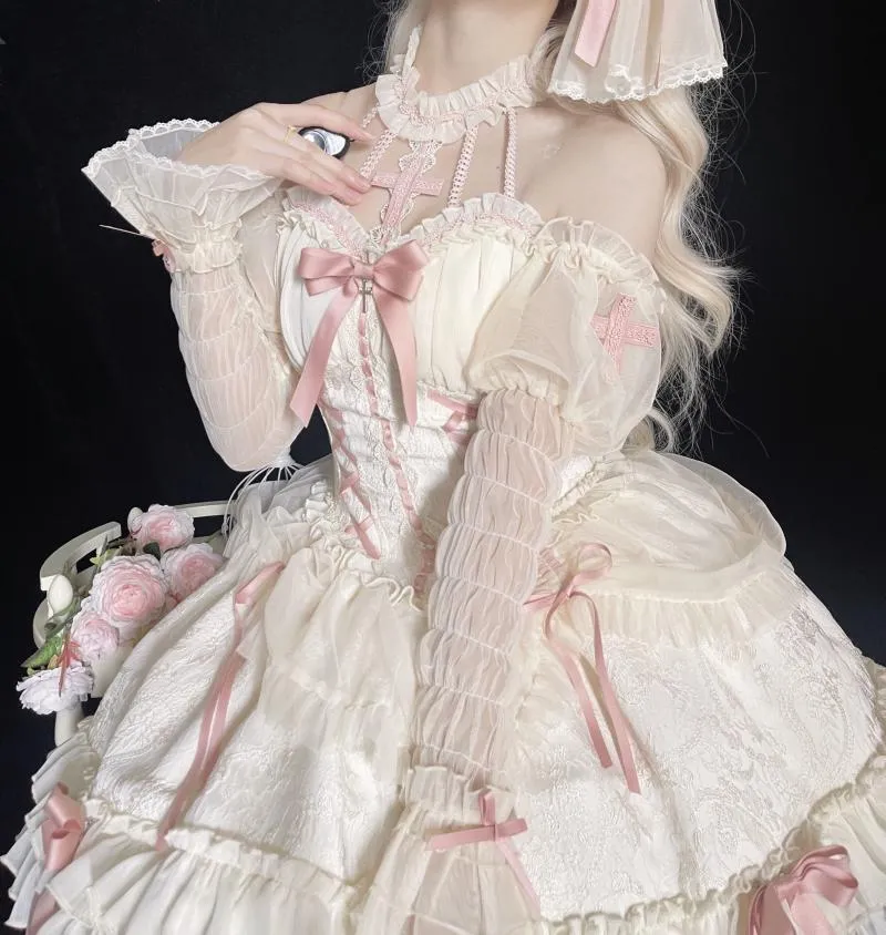Gothic Lolita Dress Cross-Hime Halterneck Lolita Jumper Dress