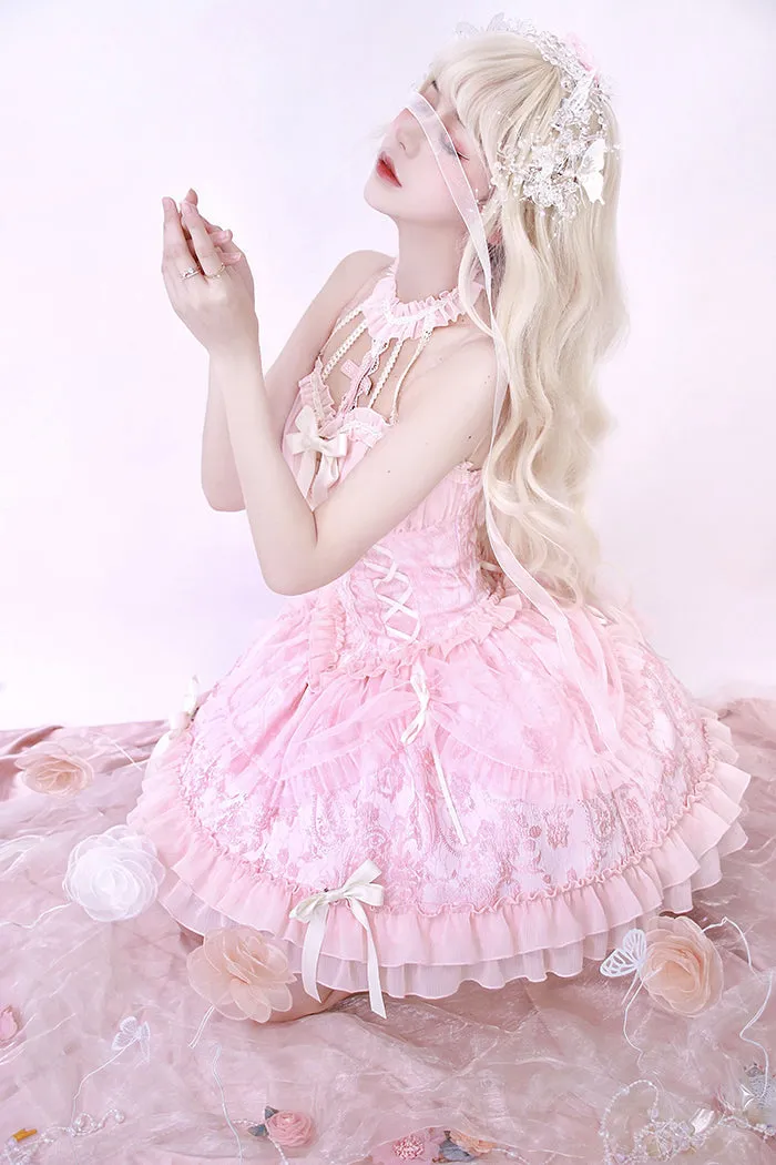 Gothic Lolita Dress Cross-Hime Halterneck Lolita Jumper Dress
