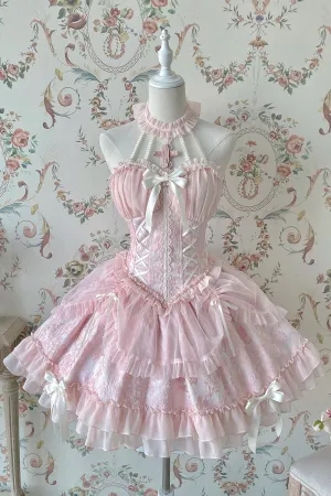 Gothic Lolita Dress Cross-Hime Halterneck Lolita Jumper Dress