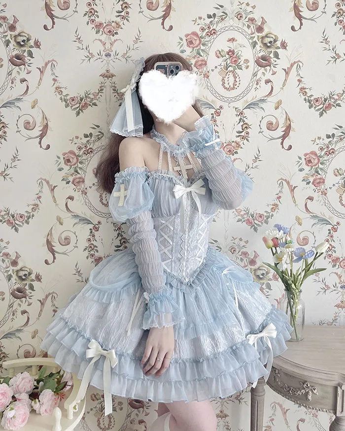 Gothic Lolita Dress Cross-Hime Halterneck Lolita Jumper Dress