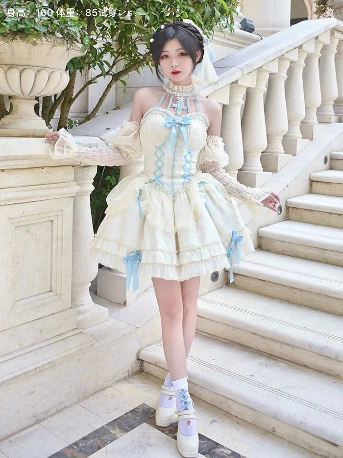 Gothic Lolita Dress Cross-Hime Halterneck Lolita Jumper Dress