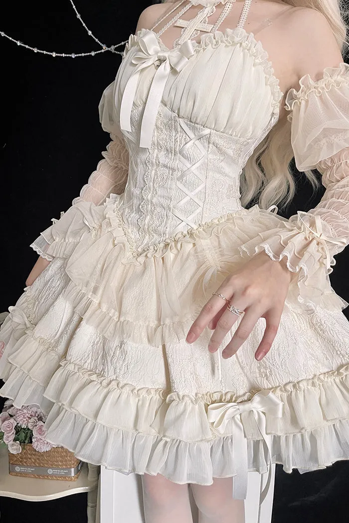 Gothic Lolita Dress Cross-Hime Halterneck Lolita Jumper Dress