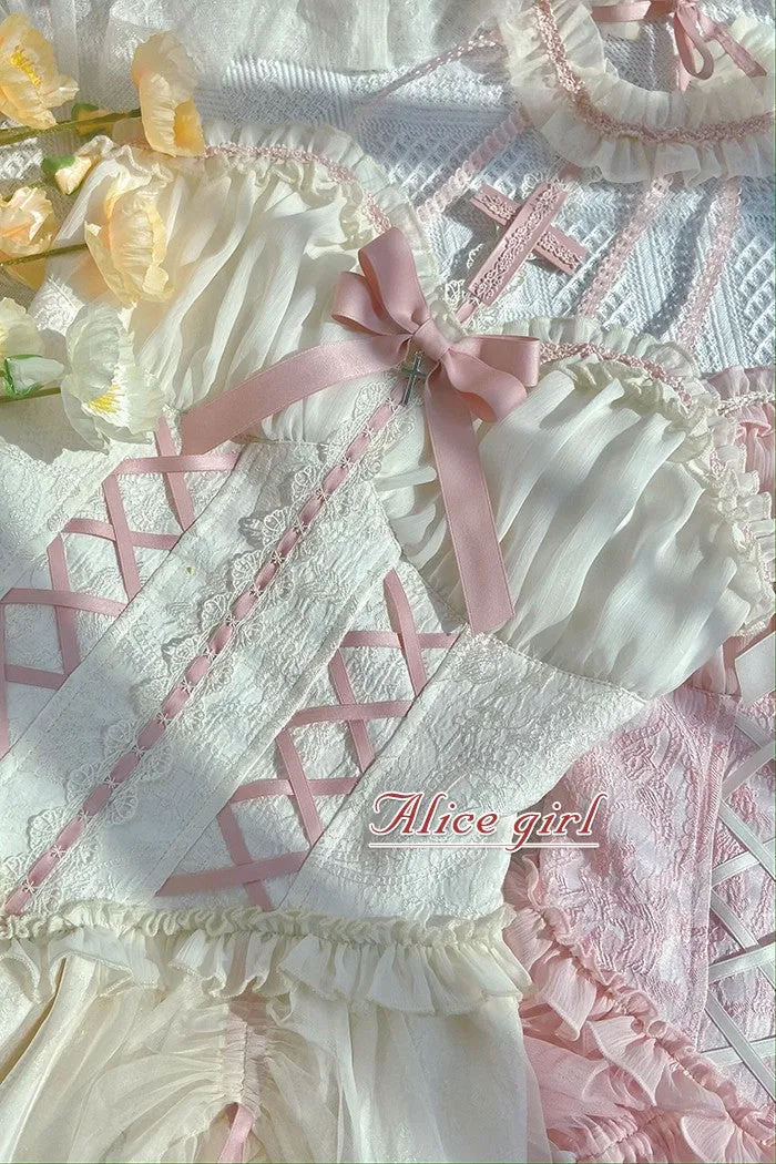 Gothic Lolita Dress Cross-Hime Halterneck Lolita Jumper Dress
