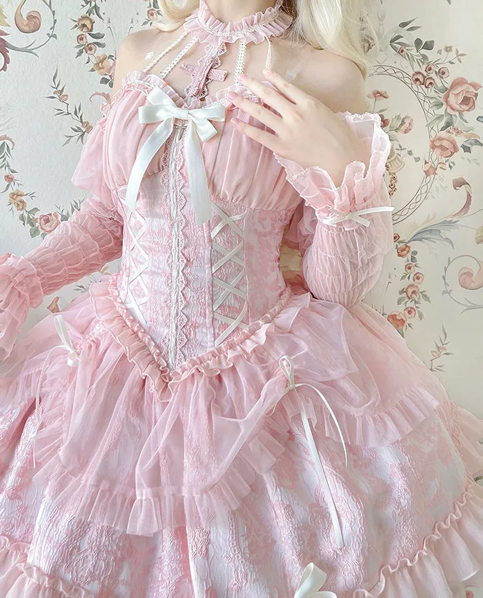Gothic Lolita Dress Cross-Hime Halterneck Lolita Jumper Dress