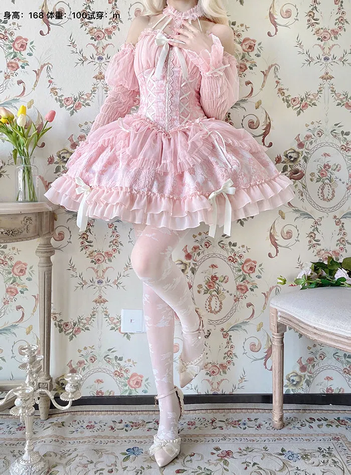 Gothic Lolita Dress Cross-Hime Halterneck Lolita Jumper Dress