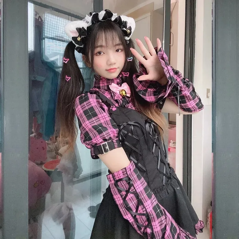 Gothic Lolita Punk Mini Dress
