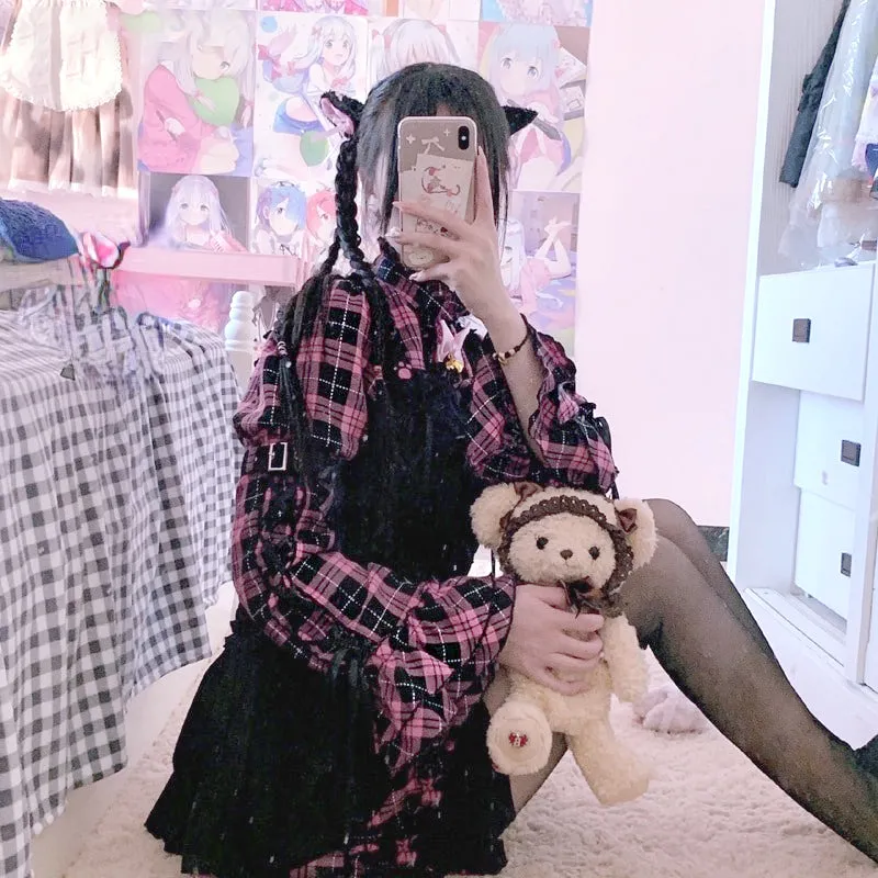 Gothic Lolita Punk Mini Dress