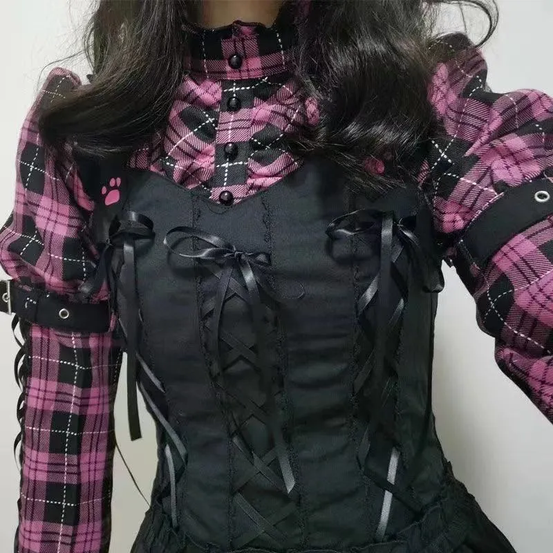 Gothic Lolita Punk Mini Dress