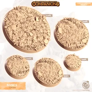 Grass Base Set For Miniatures