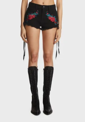 Grateful Heart Denim Shorts
