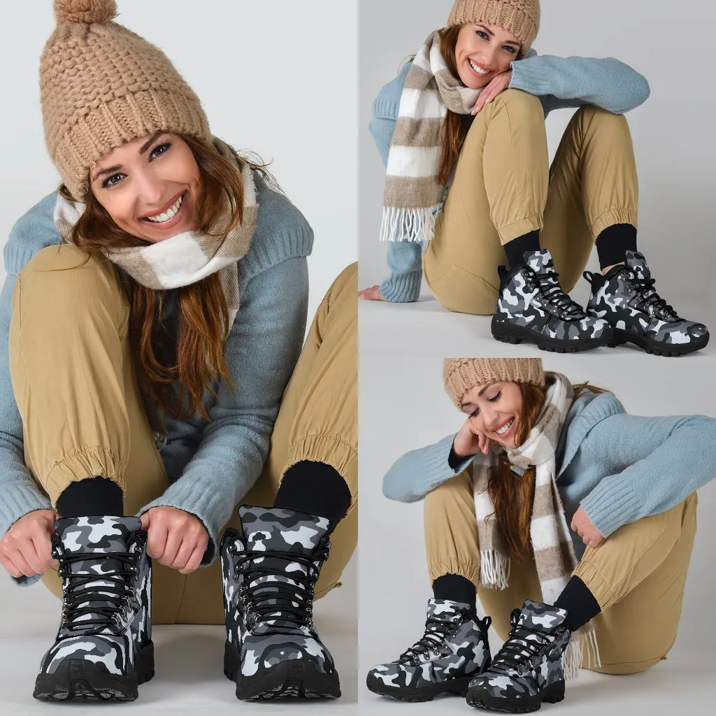 Grey Camo Women's Alpine Boots