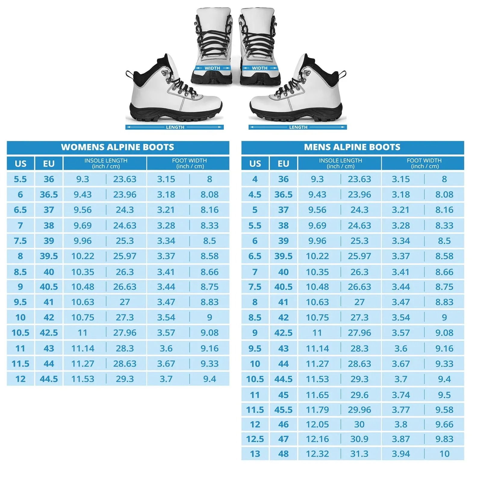 Grey Camo Women's Alpine Boots