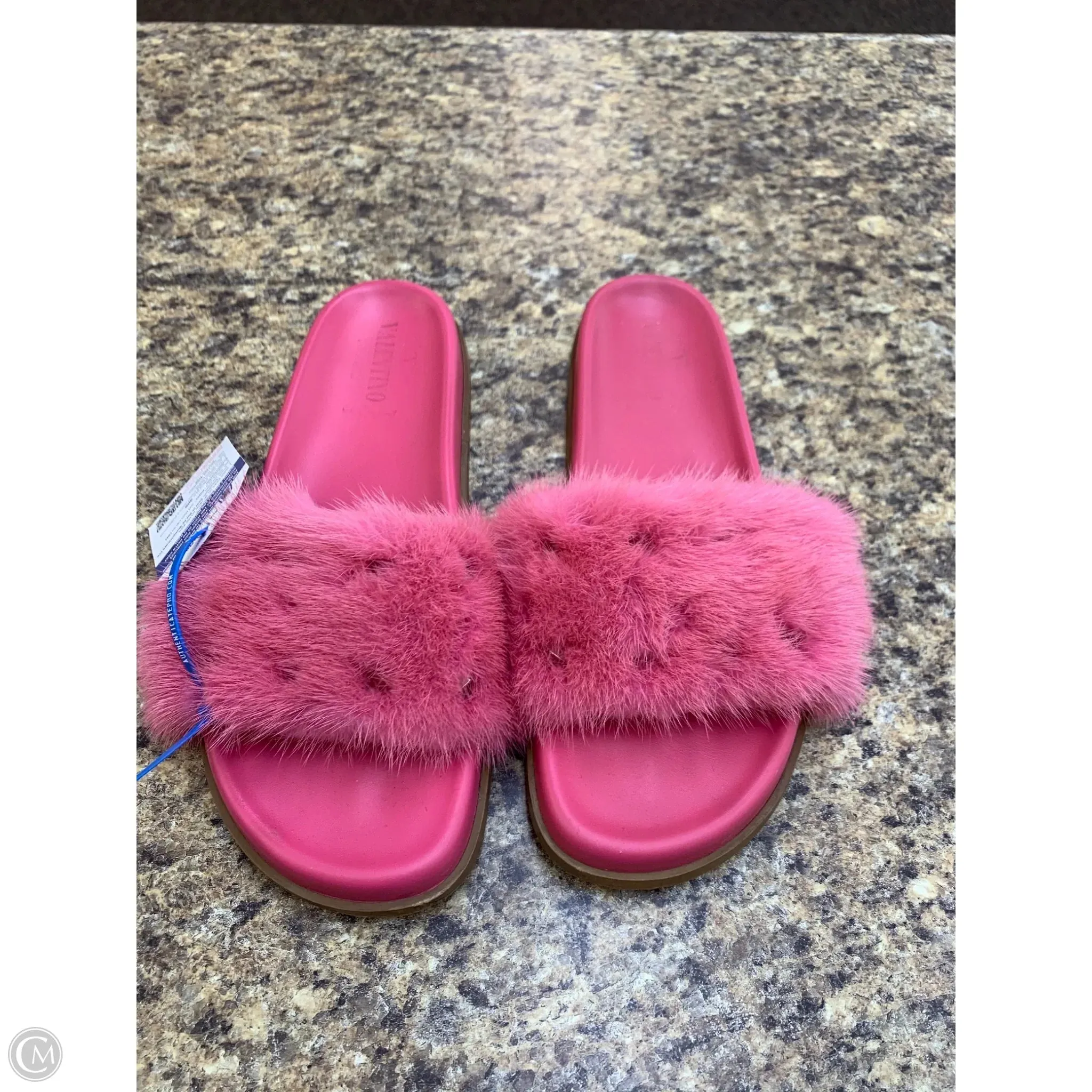 Sandals Luxury Designer By Valentino-garavani In Pink, Size: 11 Flexible Sole Adjustable Lace Closure