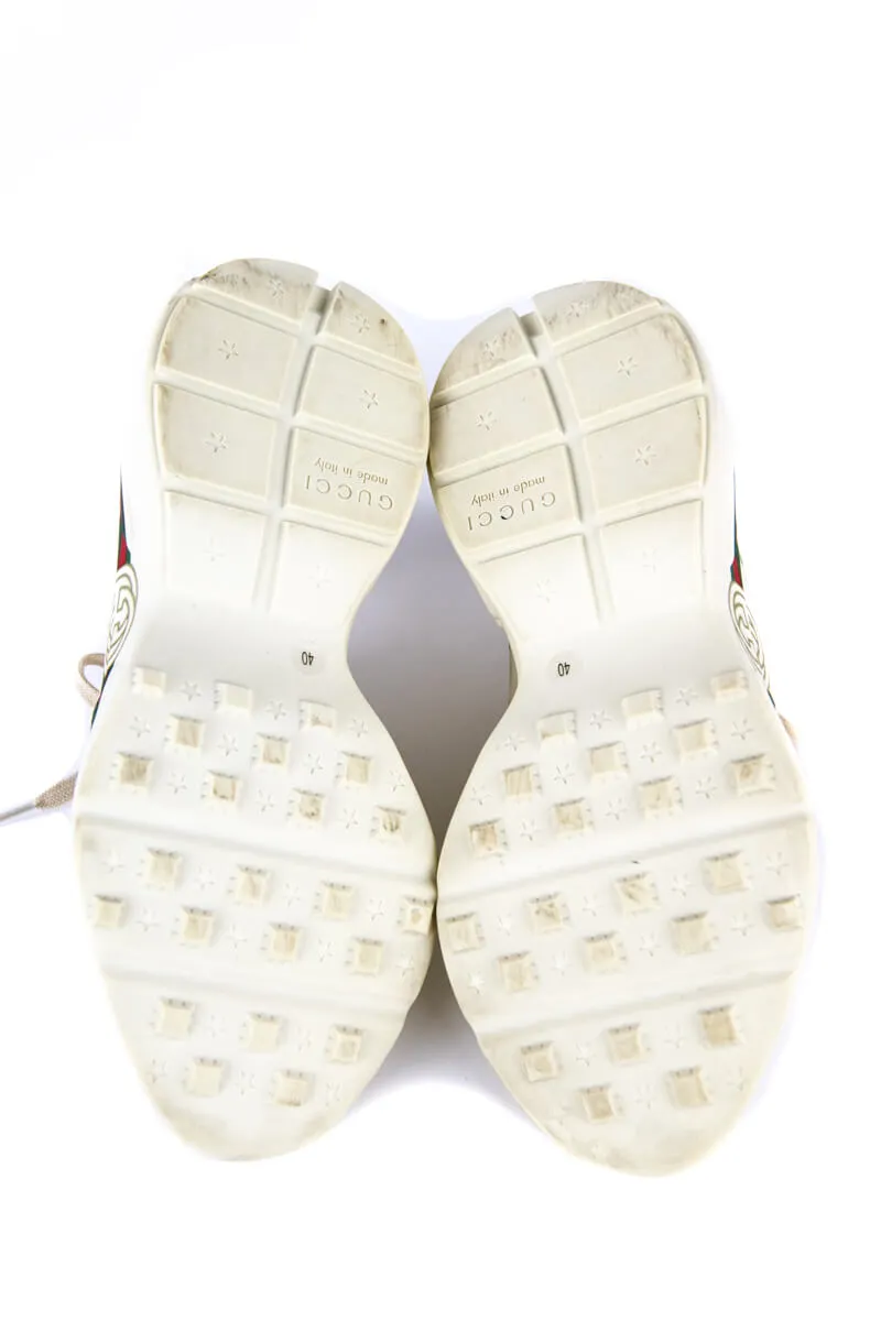 Gucci Ivory 2018 Rhyton GG Web Sneakers Size ﻿IT 40 | US 10